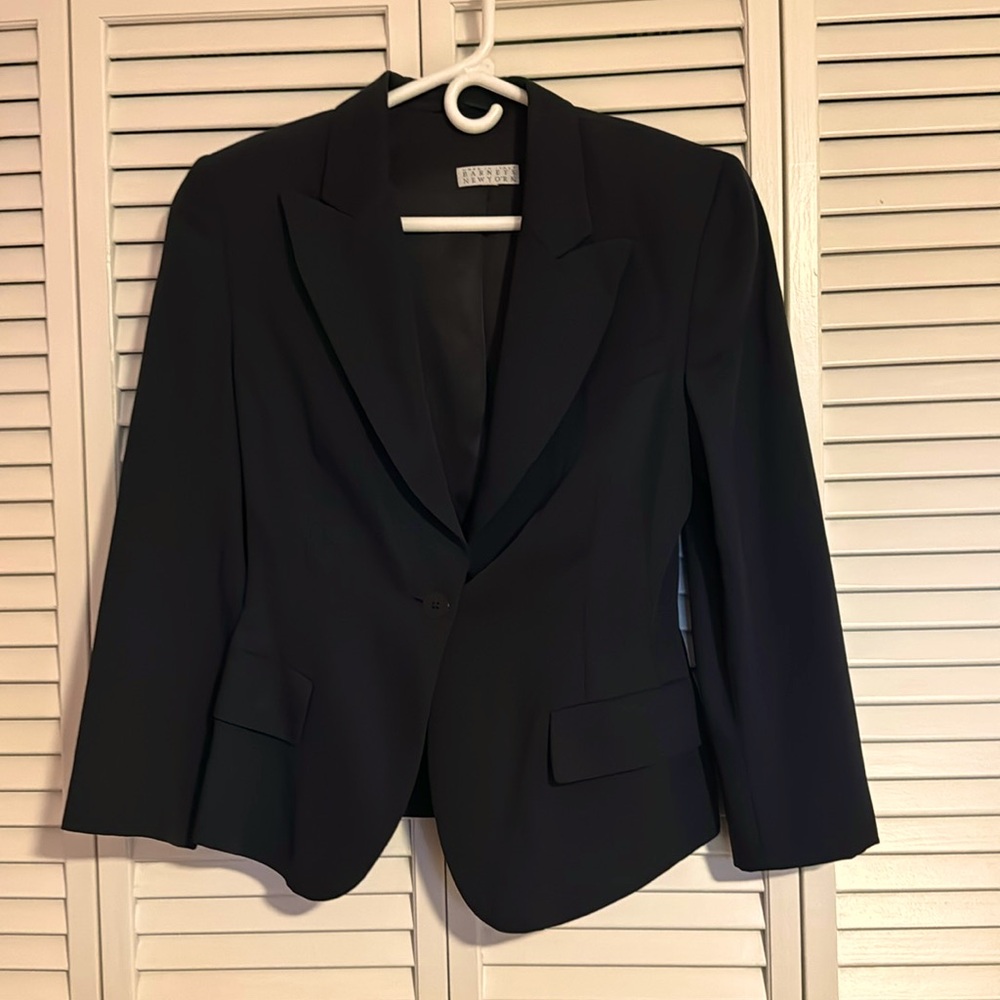 This is a beautiful wool suit made in Italy for Barney’s New York